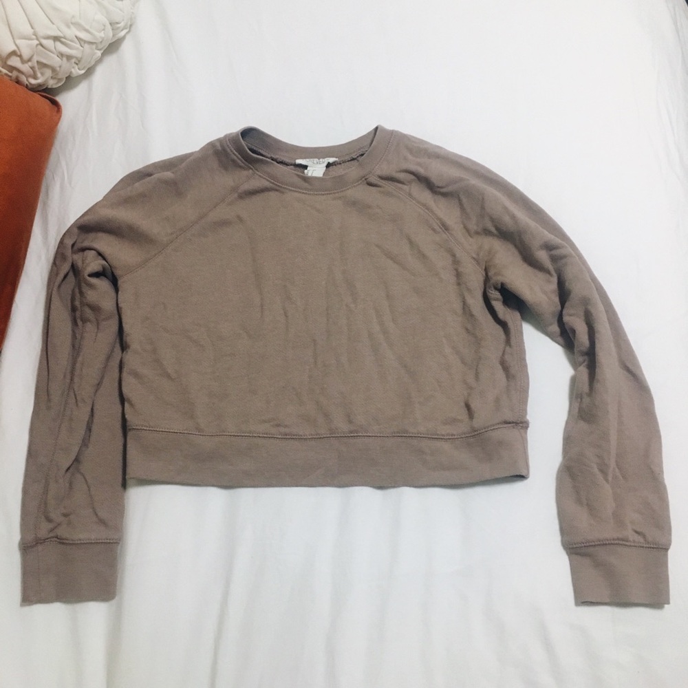 Mauve forever 21 cropped sweater